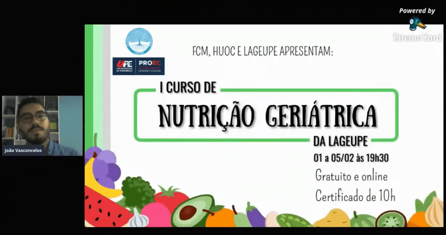 I Curso De Nutrição Geriátrica Da Lageupe - 3° Dia