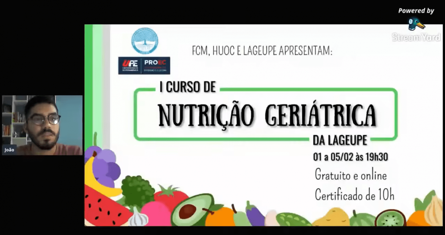 I Curso De Nutrição Geriátrica Da Lageupe - 5° Dia