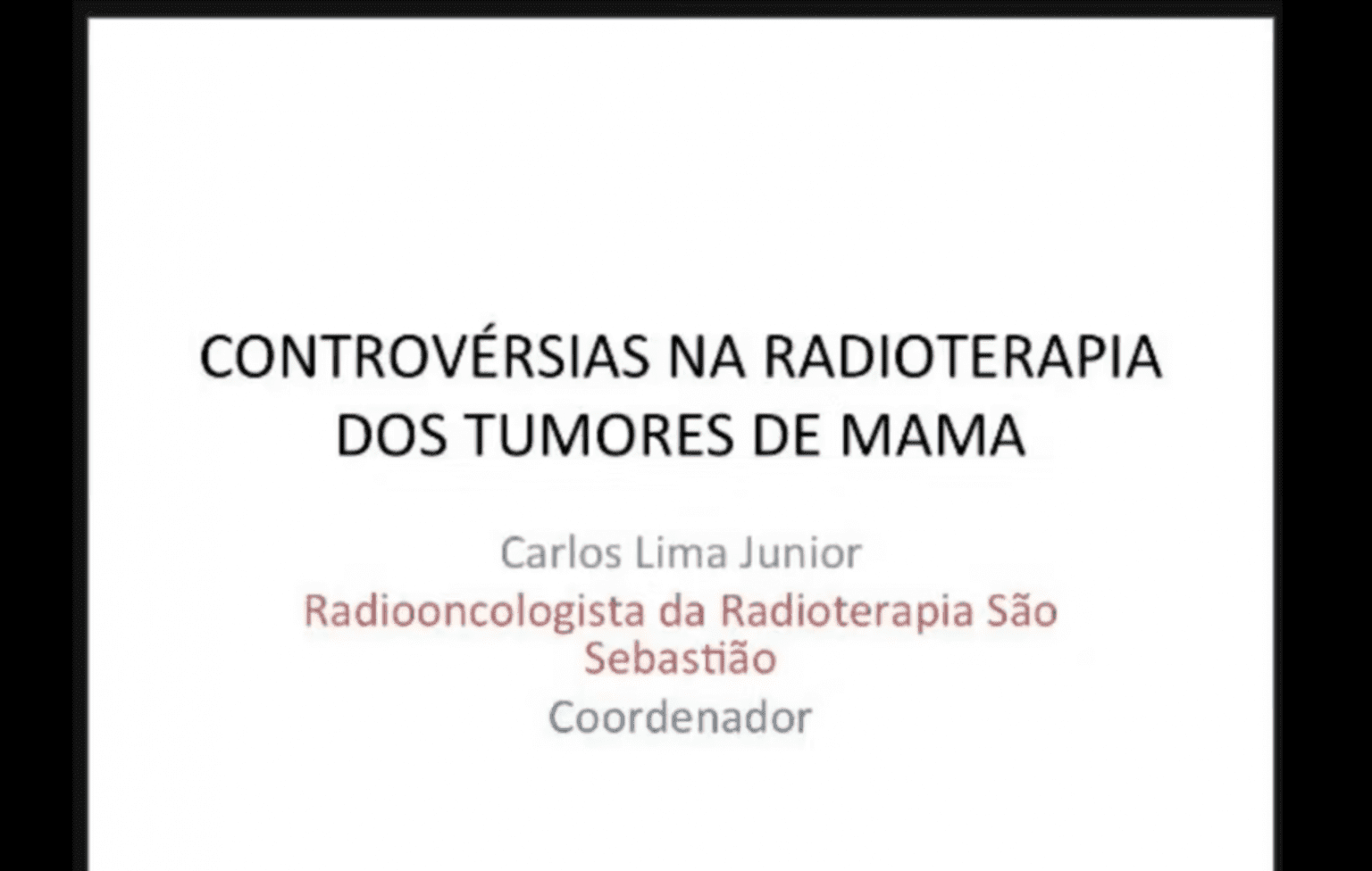 Controvérsias Na Radioterapia Dos Tumores De Mama