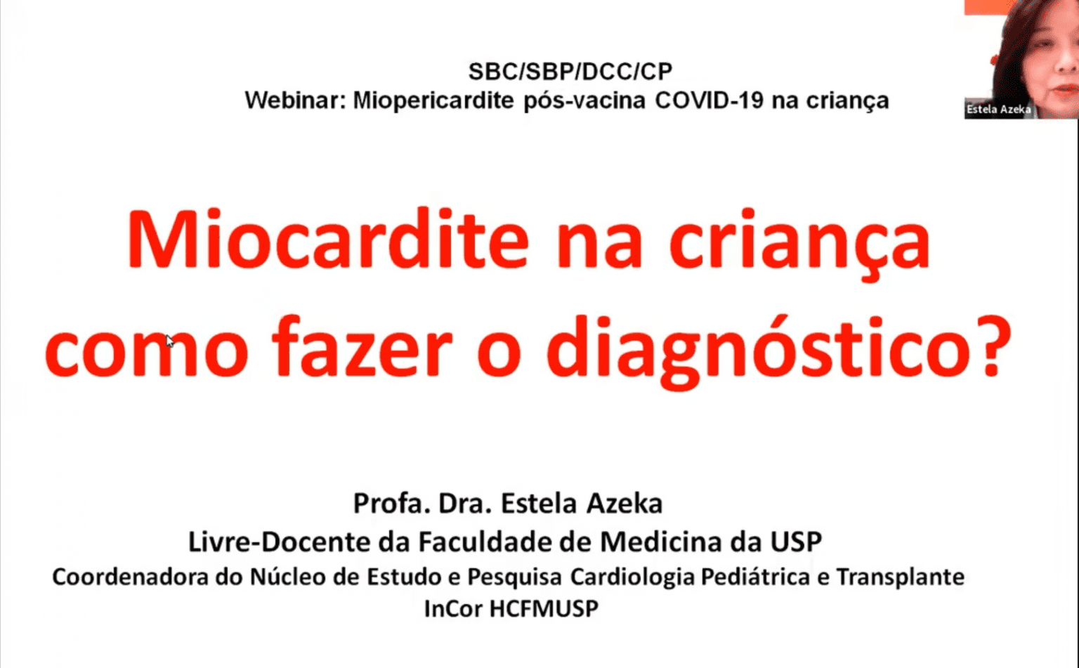 [Dcc Cp] Corte - Miocardite Na Criança: Como Fazer O Diagnóstico? - 20/10/2021