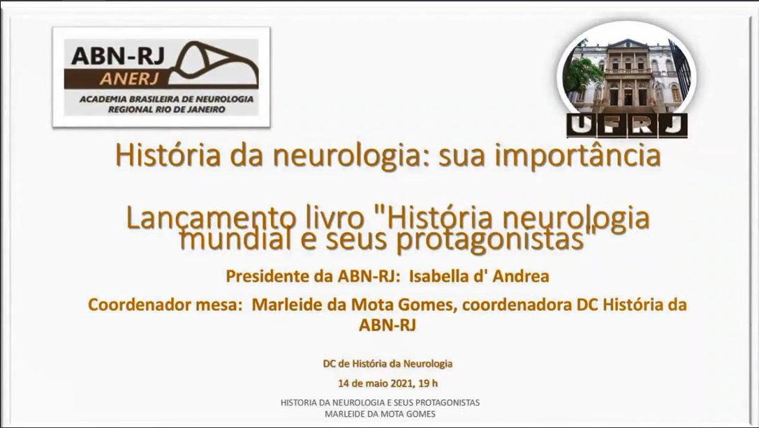 [Abn Rj] Corte - Dc De História Da Neurologia - História Da Neurologia Mundial E Seus Protagonistas