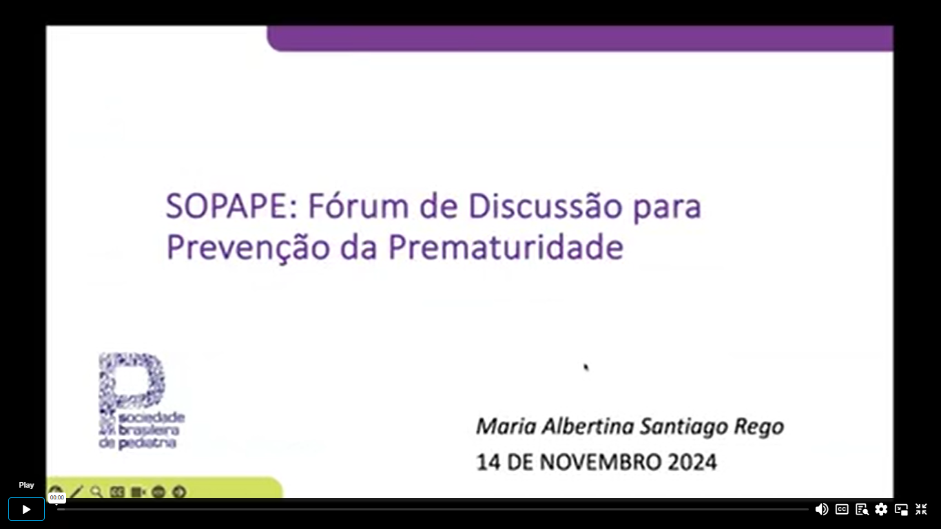 Discussão Para Prevenção De Prematuridade - Sopape